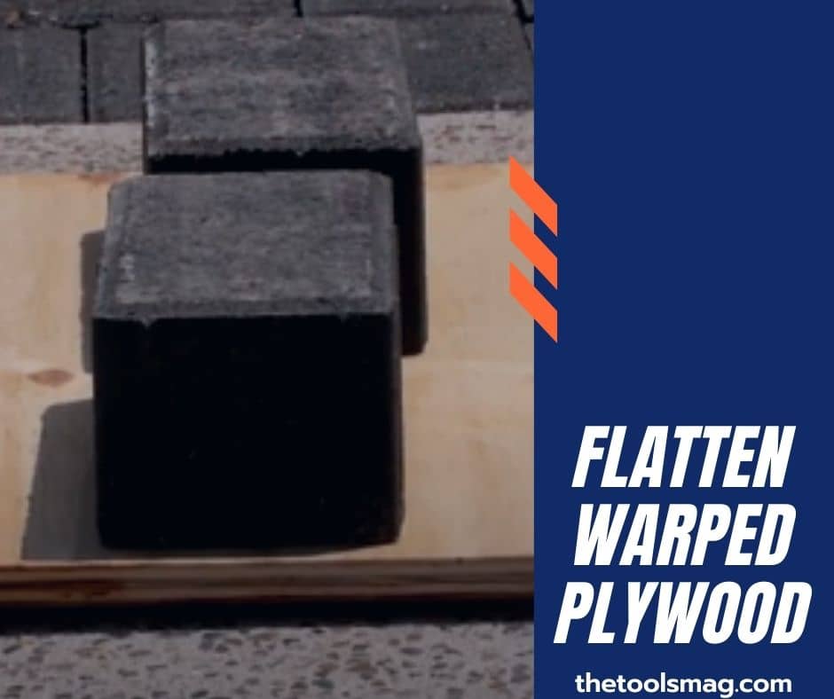 how to flatten warped plywood
