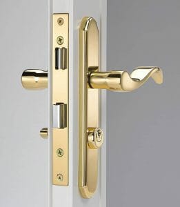 Wright Products Brass Serenade Style Mortise Set
