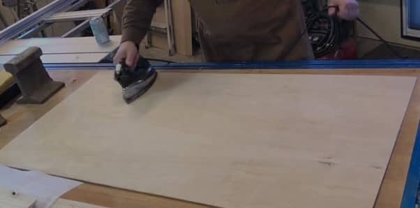 flatten plywood with iron