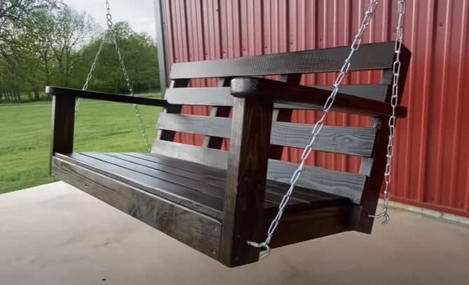 hanging porch swing