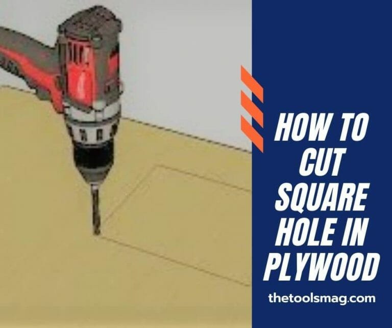 how to cut a square hole in plywood