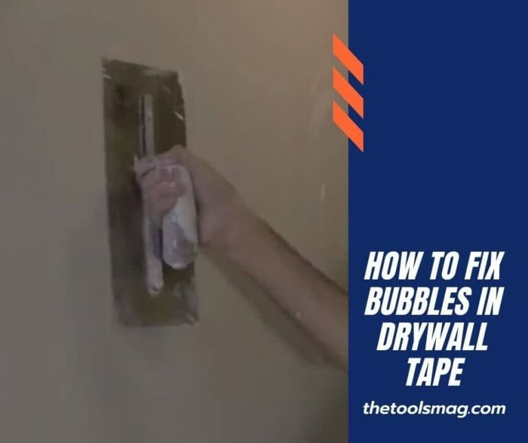 how to fix bubbles in drywall tape