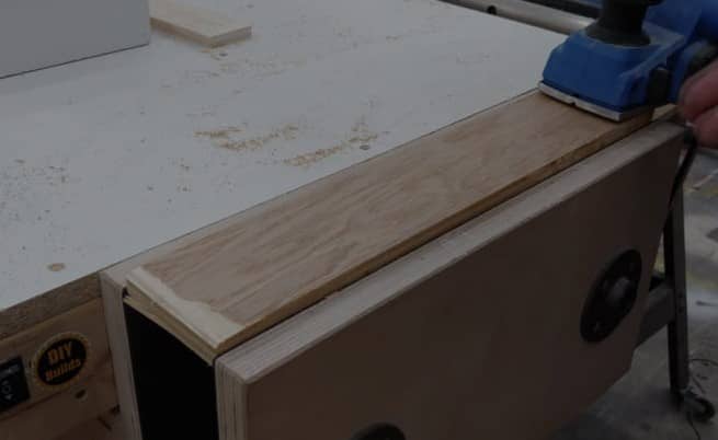 planning plywood with power tools