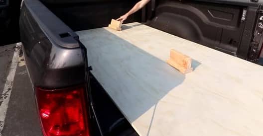 putting weight above plywood