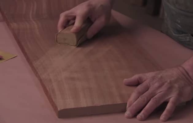 sanding wood by hand