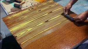 wood graining finish
